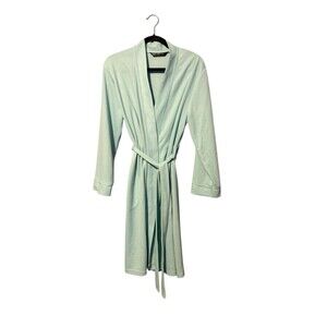 Noire Jasmine Rose Robe Size S Mint Green Cozy Comfortable
